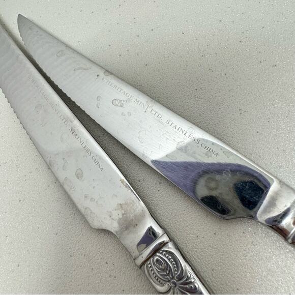 Vintage Heritage Mint LTD Royal Alister Stainless Steel Butter Knife Set of 4 - Picture 6 of 6